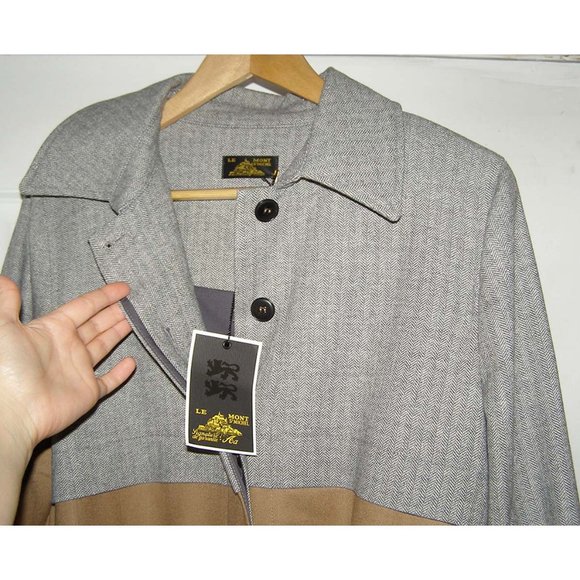 NEW Coat by Le Mont St Michel Trench style size 8 - Picture 7 of 12
